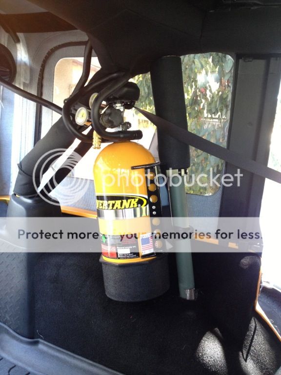 Jeep jk co2 tank mount